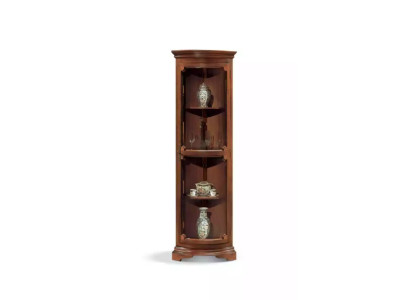 Corner display cabinet, living room furniture, sideboard, wood display cabinet, brown, new