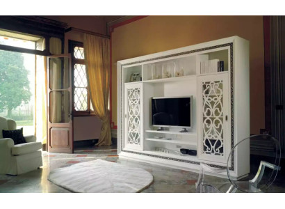 Luxury wall unit cabinet modern furniture living room rtv wood