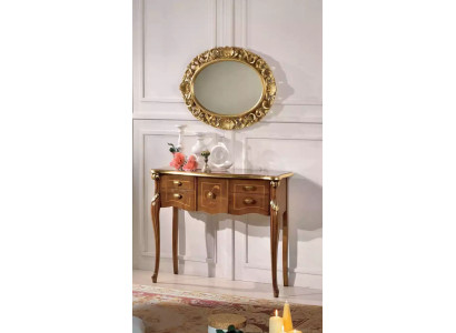 Classic console table brown wooden table living room designer furniture