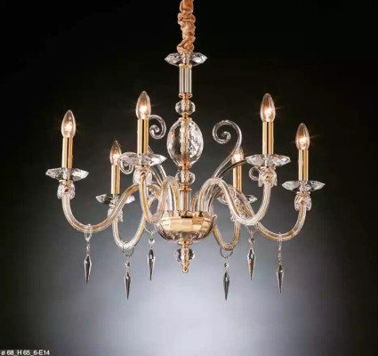 Stylish Gold Crystal Chandelier Ceiling Light Pendant New