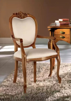 Classic luxury upholstered chair wooden furniture dining room chair furniture new