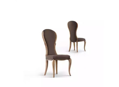 Dining room chair luxury design wooden chair brown Italian style furniture new