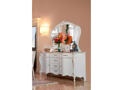 Dresser mirror drawers luxury shelves furniture group new set 2-piece