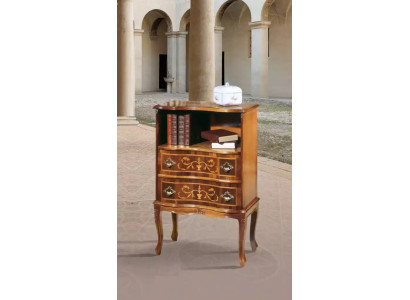 Classic brown chest of drawers 2 drawers luxury wooden furniture living room new