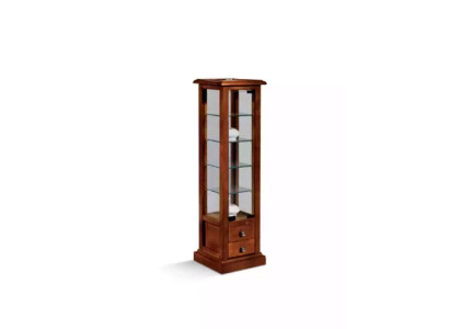 Display cabinet glass real wood showcase living room furniture sideboard new
