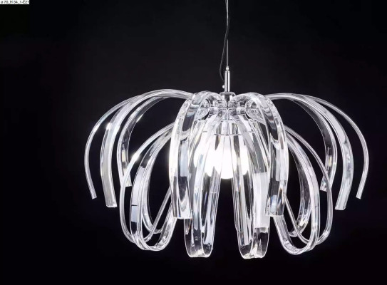 Crystal Pendant Light Chandelier 1 Lamp Hanging Light Ceiling Light