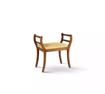 Solid wood upholstered bench brown living room furniture classic style new