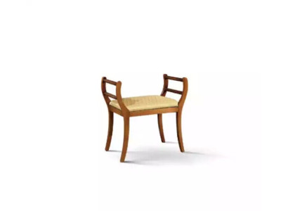 Solid wood upholstered bench brown living room furniture classic style new