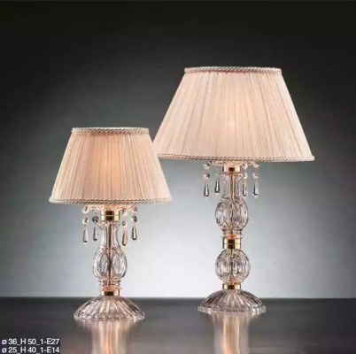 Antique style beige lamp table lamp chandelier crystal table lamps
