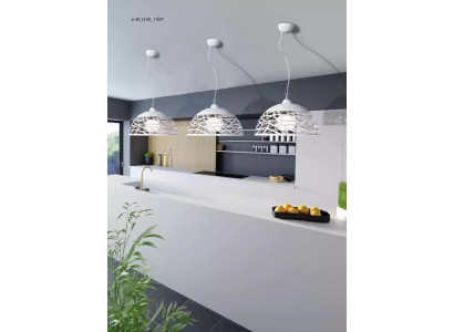 White chandelier ceiling pendant lighting lamp dining room
