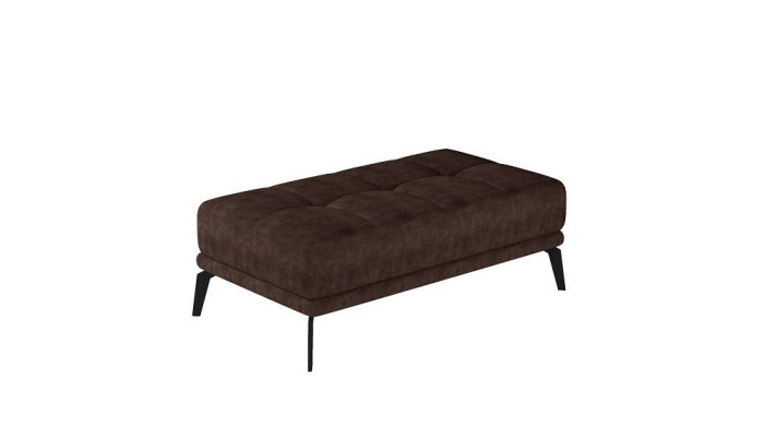 Lounge Footstool Stool XXL Club Ottoman Pouf Leather Textile Ottoman Designer New