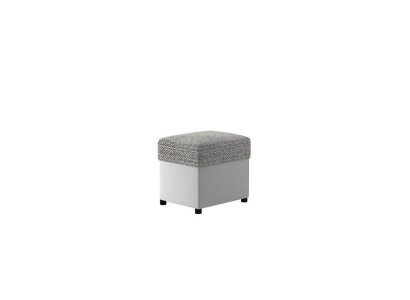 Ottoman Upholstered Ottoman Footrest Furniture Living Room Benches Seat Textile Gray