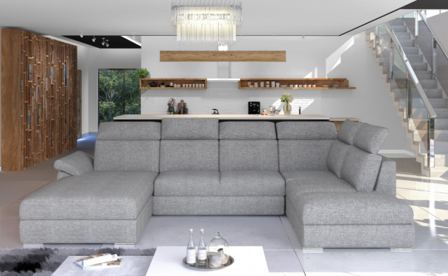 Corner sofa fabric corner suite U-shaped sofa couch design couch upholstery textile modern