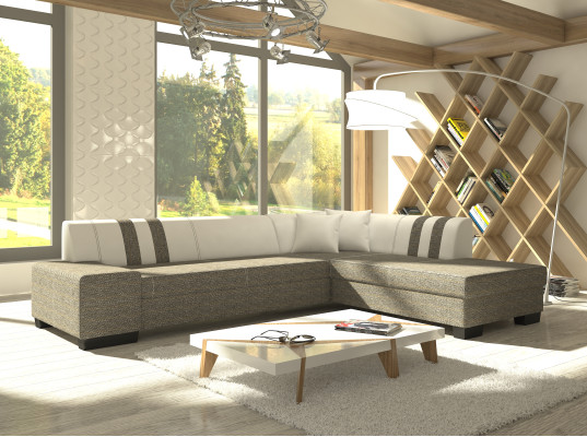 Design corner sofa sleeper sofa bed function sofas couch leather textile upholstery new