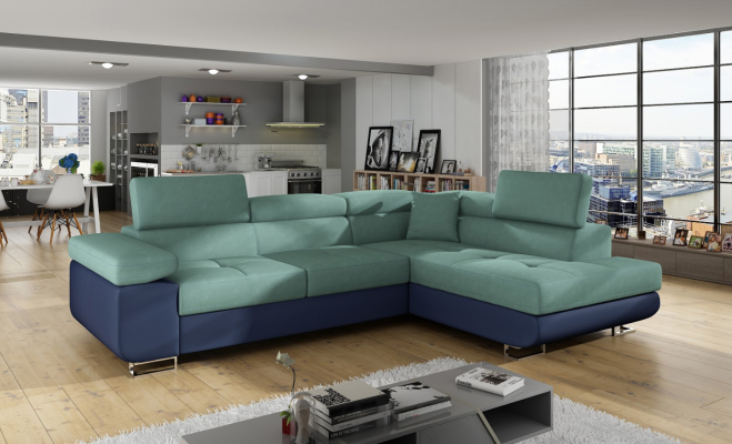 Classic design corner sofa, couches, bed function couch, upholstery, textile sofas.