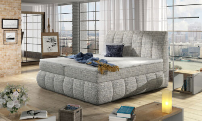 Box spring double bed hotel beds upholstered double leather bed complete 160 180