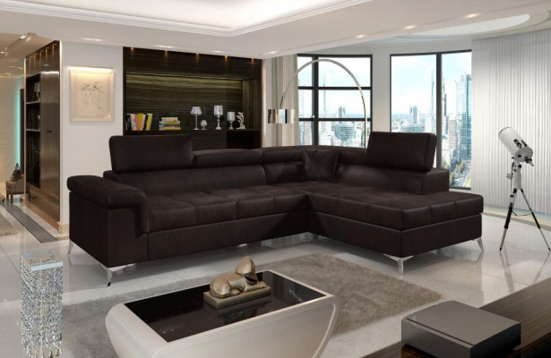 Design sofa couch corner sofa textile upholstery ensemble living landscape corner set new
