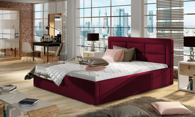 Designer bed bedroom beds textile decor hotel luxury upholstery robust