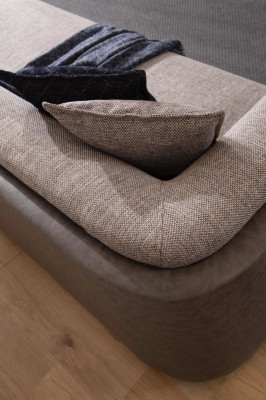 Living room sofa 4-seater design upholstered couch modern luxury new brown