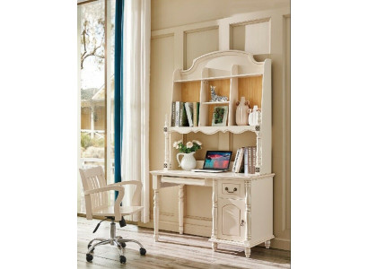 Desk set cabinet + armchair office desk with drawers PC table 2 pcs.