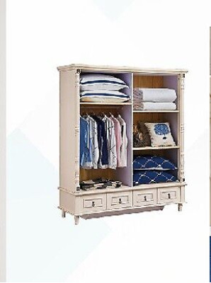 Wardrobe cabinet baroque style wooden furniture classic bedroom wardrobes
