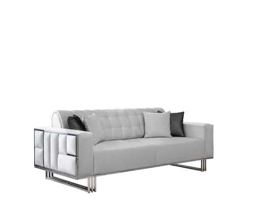 Adjustable Multifunction Couch Sofa Two-Seater Design Sofas White