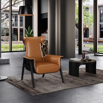 Design armchair 1-seater 70 x 90 cm living room single-seater sofa couch lounge club