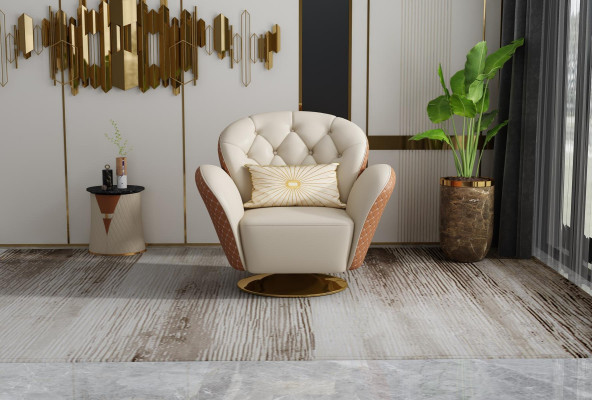 Lounge Luxury TV Club Upholstered Seat Armchair Design Couch Sofa Leather Relax