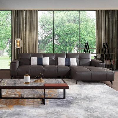 Design corner sectional L-shape modern sofas leather sofa couch seating living landscape