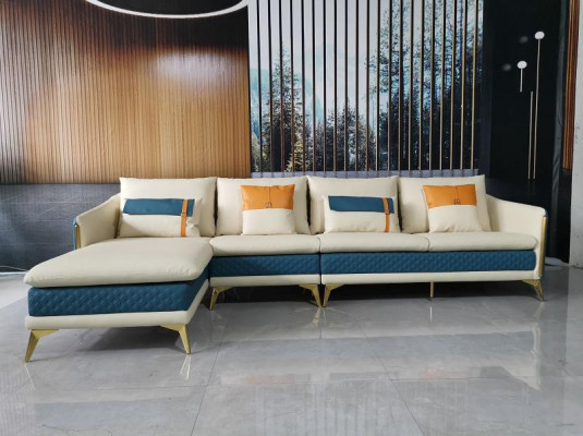 High-quality corner couch living area L-shaped fabric couch set sofa new