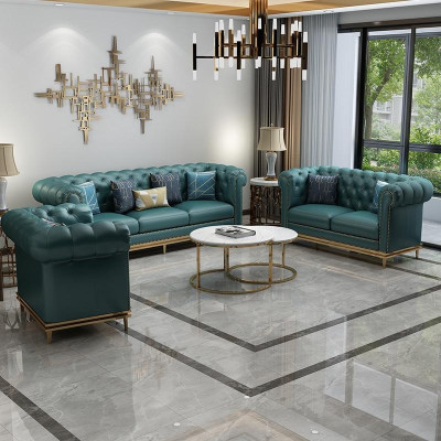 Chesterfield sofa set upholstery seating suites 2-piece set 3+2 seater new couch