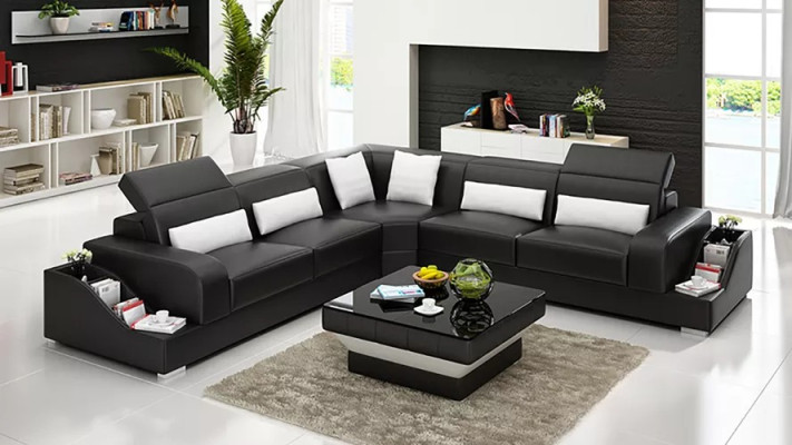Corner sectional, leather sofa, corner sofa, upholstered furniture, upholstered couch, suite, living area.