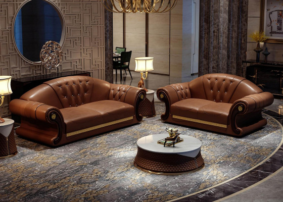 Chesterfield Sofa Set Upholstered Couch Seating Suite 2-piece Set 3+2 Seater New