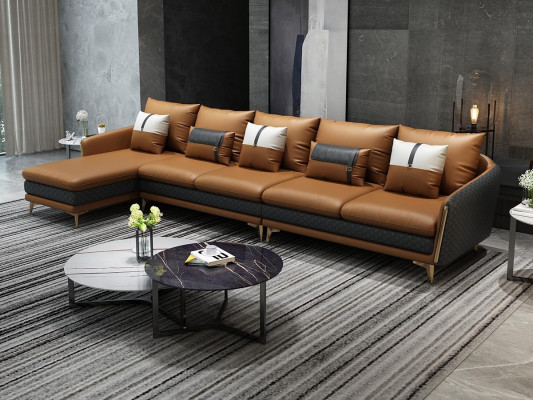 Designer corner sofa L-shape sofa modern sofas leather sofa corner set