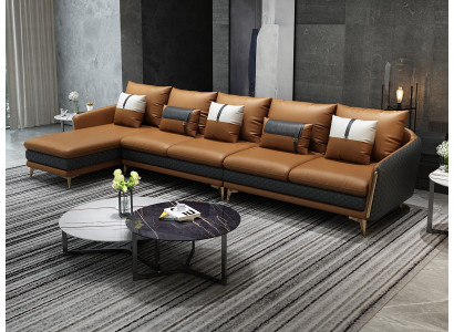 Designer corner sofa L-shape sofa modern sofas leather sofa corner set