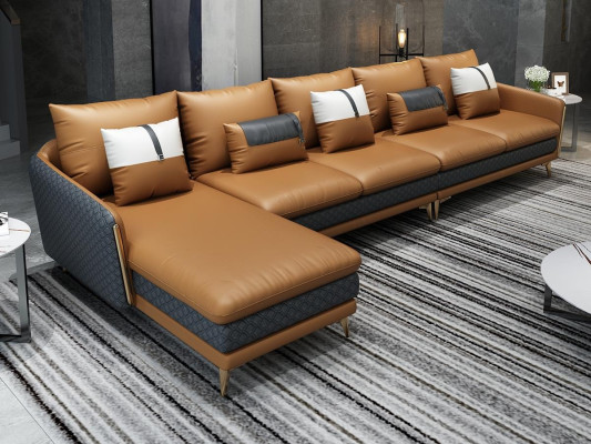 Designer corner sofa L-shape sofa modern sofas leather sofa corner set