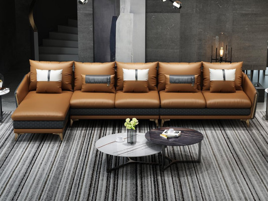 Designer corner sofa L-shape sofa modern sofas leather sofa corner set