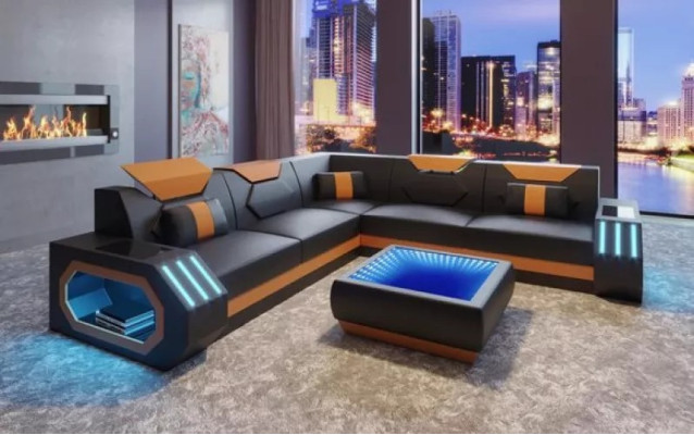 Design corner couch corner sofa living room furniture leather upholstery couch sofa