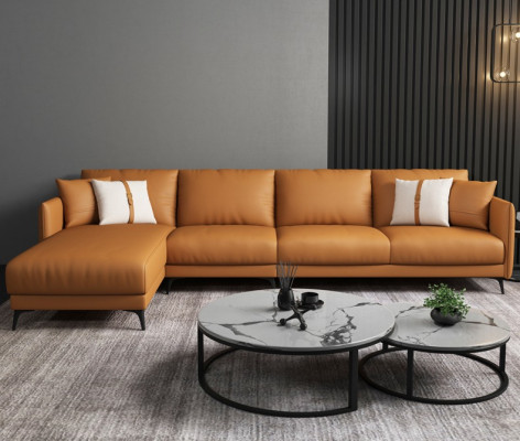 Corner sofa + armchair leather sofa couch living landscape set design modern sofa seat