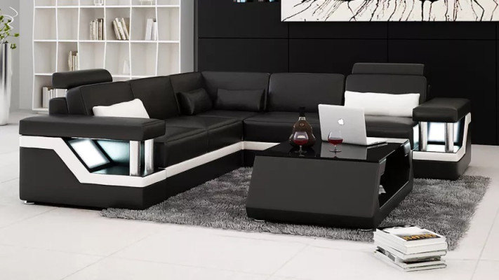 Corner couch design corner sofa living room furniture leather upholstery couch sofa