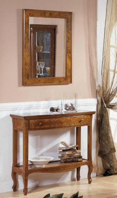 Italian furniture 2-piece set furniture style StileElisa sideboard mirror wood console
