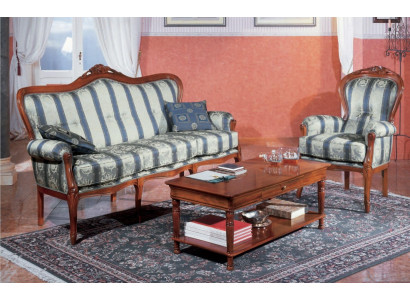 Classic sofa set couch 3+1 seater sofa couches Italian furniture textile