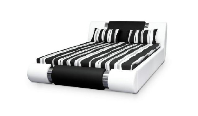 Waterbed Bed Beds Double Bed Round Bed Marital Bed Leather Design Upholstered New Riva