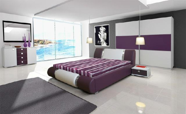 Waterbed Bed Beds Double Bed Round Bed Marital Bed Leather Design Upholstered New Riva