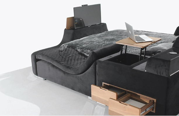 Exquisite bed multifunctional double bed modern bedroom furniture
