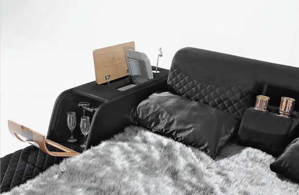 Exquisite bed multifunctional double bed modern bedroom furniture