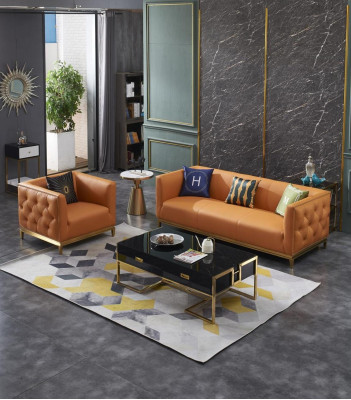 Classic sofa couch upholstery 3+1 seater couches leather seating suite