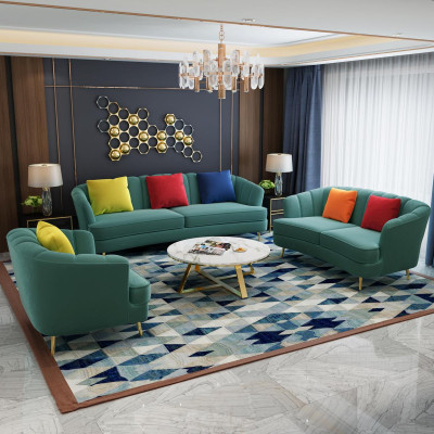 Two-seater sofa 2-seater design sofas upholstery modern seating fabric textile couch!