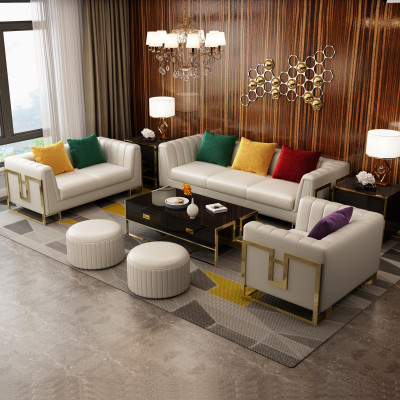 Sofa set Big Set 3+1 seater leather sofa couch set design couches
