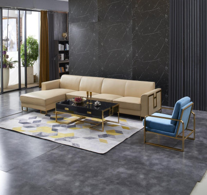 L-shaped sectional landscape corner sofa couch design upholstered suite sofa corner